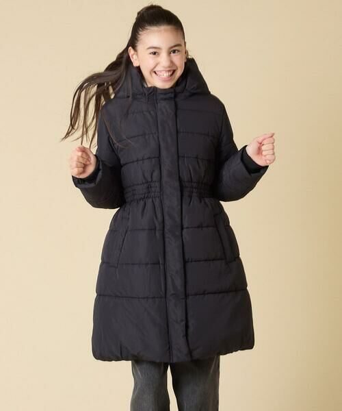 a.v.v / アー・ヴェ・ヴェ ダウンジャケット・ベスト | [100-160]【フード取り外し可能/お家で洗える】フィット＆フレア中綿ロングコート | 詳細14