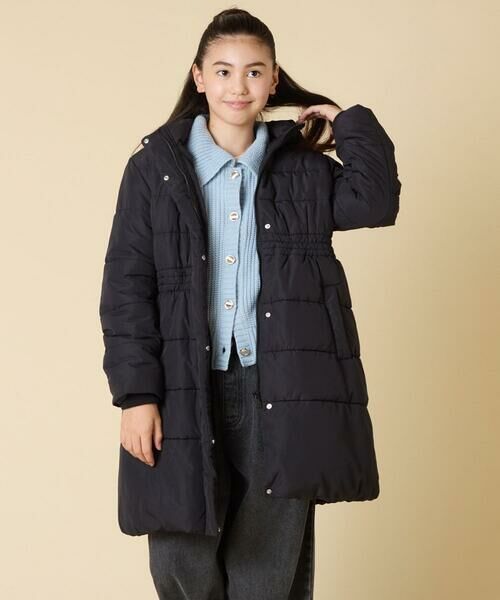 a.v.v / アー・ヴェ・ヴェ ダウンジャケット・ベスト | [100-160]【フード取り外し可能/お家で洗える】フィット＆フレア中綿ロングコート | 詳細16