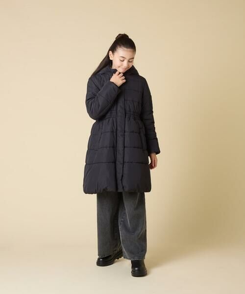 a.v.v / アー・ヴェ・ヴェ ダウンジャケット・ベスト | [100-160]【フード取り外し可能/お家で洗える】フィット＆フレア中綿ロングコート | 詳細18