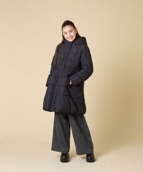 a.v.v / アー・ヴェ・ヴェ ダウンジャケット・ベスト | [100-160]【フード取り外し可能/お家で洗える】フィット＆フレア中綿ロングコート | 詳細19