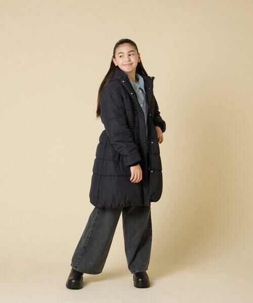 a.v.v / アー・ヴェ・ヴェ ダウンジャケット・ベスト | [100-160]【フード取り外し可能/お家で洗える】フィット＆フレア中綿ロングコート | 詳細22