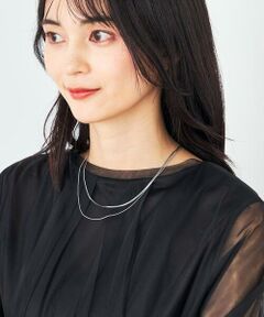 a.v.v / アー・ヴェ・ヴェ ネックレス・ペンダント・チョーカー | ステンレスダブルチェーンネックレス