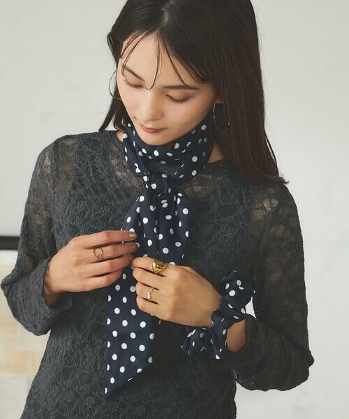 a.v.v / アー・ヴェ・ヴェ マフラー・ショール・スヌード・ストール | ボウタイスカーフシュシュセット | 詳細5