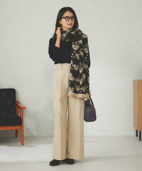 a.v.v / アー・ヴェ・ヴェ マフラー・ショール・スヌード・ストール | ハート柄ジャガード大判ストール | 詳細18