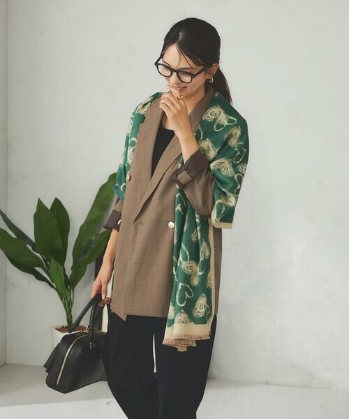 a.v.v / アー・ヴェ・ヴェ マフラー・ショール・スヌード・ストール | ハート柄ジャガード大判ストール | 詳細2