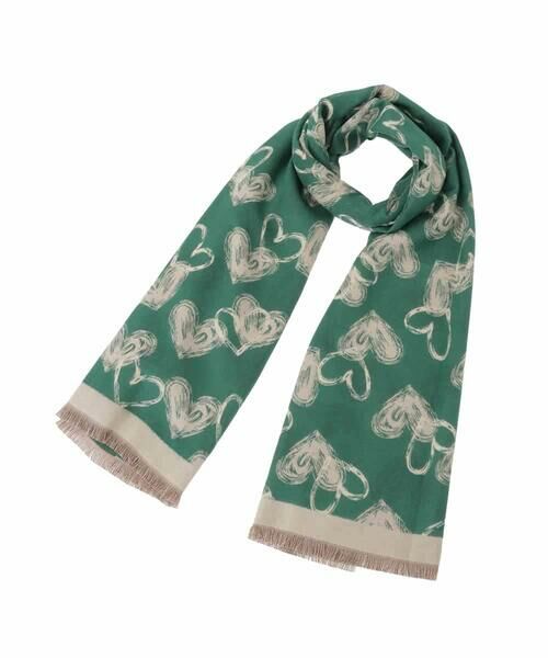 a.v.v / アー・ヴェ・ヴェ マフラー・ショール・スヌード・ストール | ハート柄ジャガード大判ストール | 詳細25