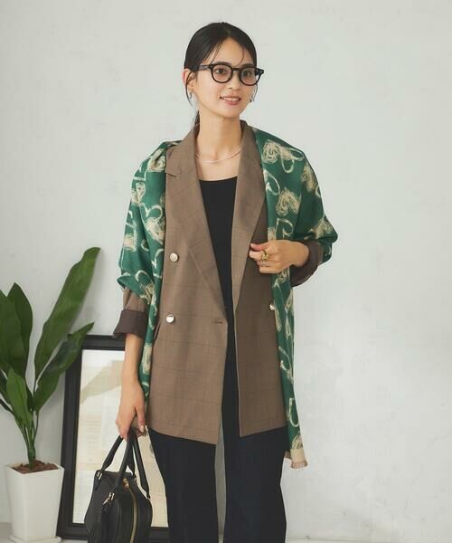 a.v.v / アー・ヴェ・ヴェ マフラー・ショール・スヌード・ストール | ハート柄ジャガード大判ストール | 詳細3