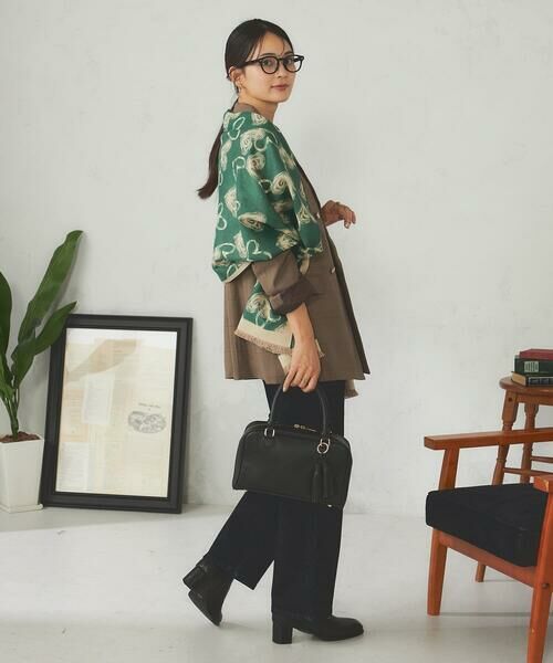 a.v.v / アー・ヴェ・ヴェ マフラー・ショール・スヌード・ストール | ハート柄ジャガード大判ストール | 詳細9