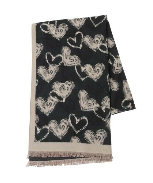 a.v.v / アー・ヴェ・ヴェ マフラー・ショール・スヌード・ストール | ハート柄ジャガード大判ストール | 詳細27