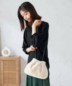 a.v.v / アー・ヴェ・ヴェ ショルダーバッグ | ファー巾着ショルダーバッグ
