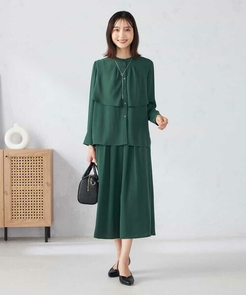 a.v.v / アー・ヴェ・ヴェ シャツ・ブラウス | 【洗える/セットアップ可】ケープ風ブラウス | 詳細2