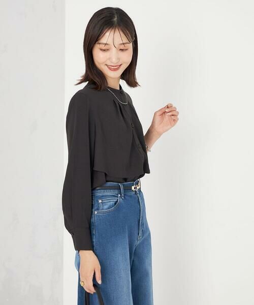 a.v.v / アー・ヴェ・ヴェ シャツ・ブラウス | 【洗える/セットアップ可】ケープ風ブラウス | 詳細23