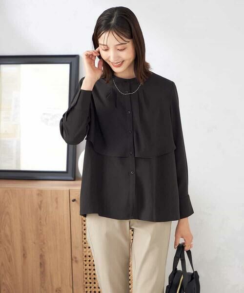 a.v.v / アー・ヴェ・ヴェ シャツ・ブラウス | 【洗える/セットアップ可】ケープ風ブラウス | 詳細28