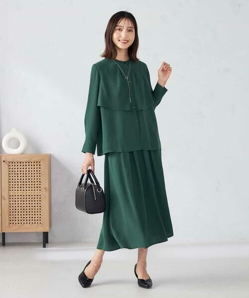 a.v.v / アー・ヴェ・ヴェ シャツ・ブラウス | 【洗える/セットアップ可】ケープ風ブラウス | 詳細3