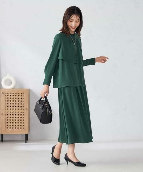 a.v.v / アー・ヴェ・ヴェ シャツ・ブラウス | 【洗える/セットアップ可】ケープ風ブラウス | 詳細6