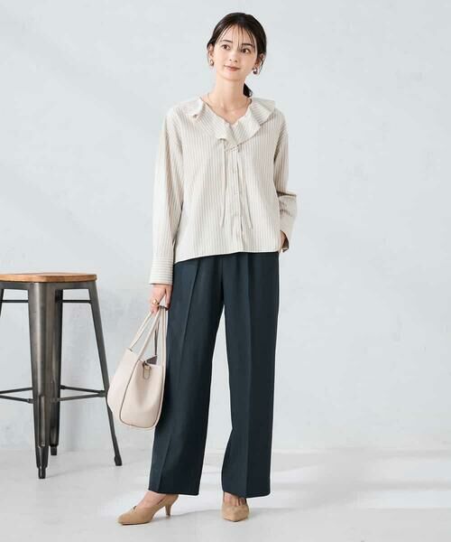 a.v.v / アー・ヴェ・ヴェ シャツ・ブラウス | ラッフルフリルストライプブラウス | 詳細17