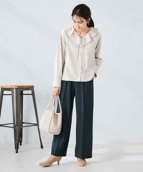 a.v.v / アー・ヴェ・ヴェ シャツ・ブラウス | ラッフルフリルストライプブラウス | 詳細18