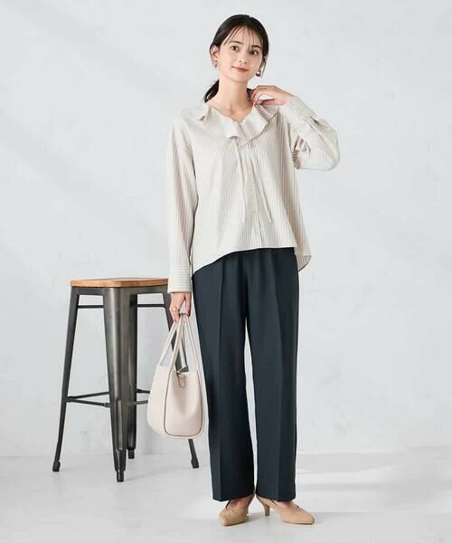 a.v.v / アー・ヴェ・ヴェ シャツ・ブラウス | ラッフルフリルストライプブラウス | 詳細20