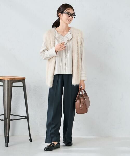 a.v.v / アー・ヴェ・ヴェ シャツ・ブラウス | ラッフルフリルストライプブラウス | 詳細23