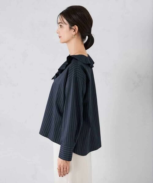 a.v.v / アー・ヴェ・ヴェ シャツ・ブラウス | ラッフルフリルストライプブラウス | 詳細28