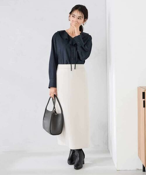 a.v.v / アー・ヴェ・ヴェ シャツ・ブラウス | ラッフルフリルストライプブラウス | 詳細4