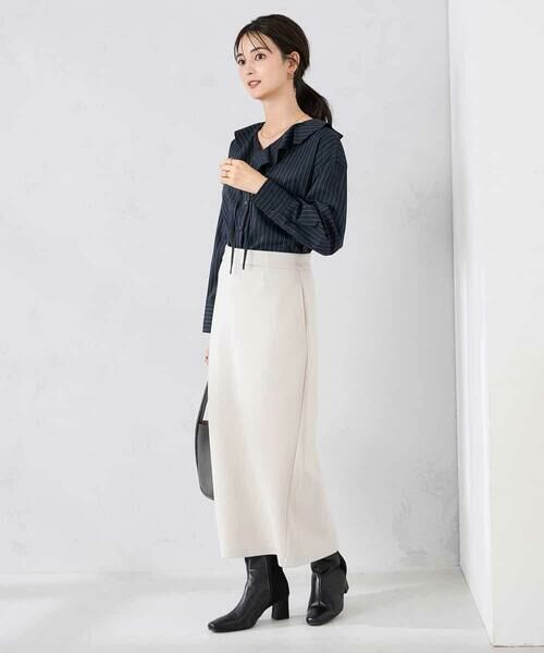 a.v.v / アー・ヴェ・ヴェ シャツ・ブラウス | ラッフルフリルストライプブラウス | 詳細5