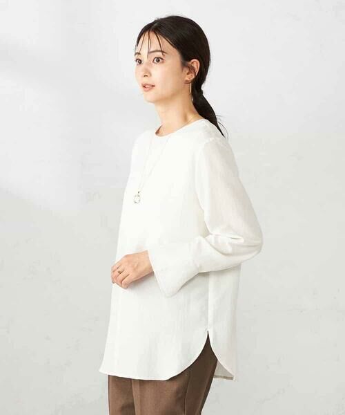 a.v.v / アー・ヴェ・ヴェ シャツ・ブラウス | ノーカラーカフスブラウス | 詳細2