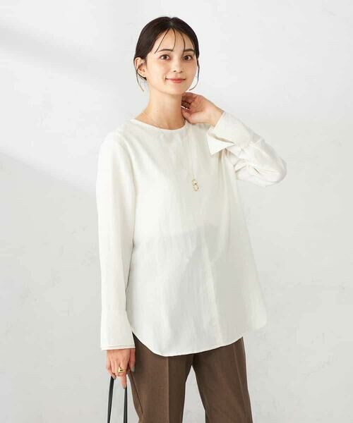 a.v.v / アー・ヴェ・ヴェ シャツ・ブラウス | ノーカラーカフスブラウス | 詳細3