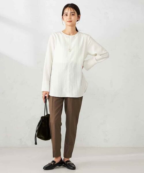 a.v.v / アー・ヴェ・ヴェ シャツ・ブラウス | ノーカラーカフスブラウス | 詳細8