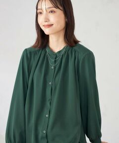 a.v.v / アー・ヴェ・ヴェ シャツ・ブラウス | 【洗える/セットアップ可】バンドカラーブラウス