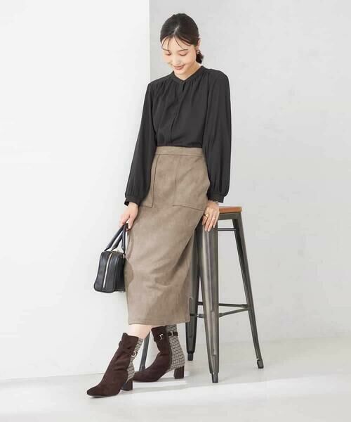 a.v.v / アー・ヴェ・ヴェ シャツ・ブラウス | 【洗える/セットアップ可】バンドカラーブラウス | 詳細10