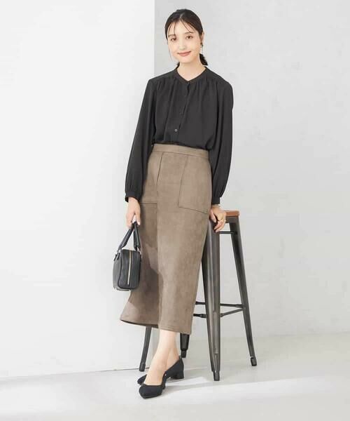 a.v.v / アー・ヴェ・ヴェ シャツ・ブラウス | 【洗える/セットアップ可】バンドカラーブラウス | 詳細11