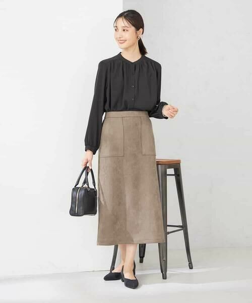 a.v.v / アー・ヴェ・ヴェ シャツ・ブラウス | 【洗える/セットアップ可】バンドカラーブラウス | 詳細12