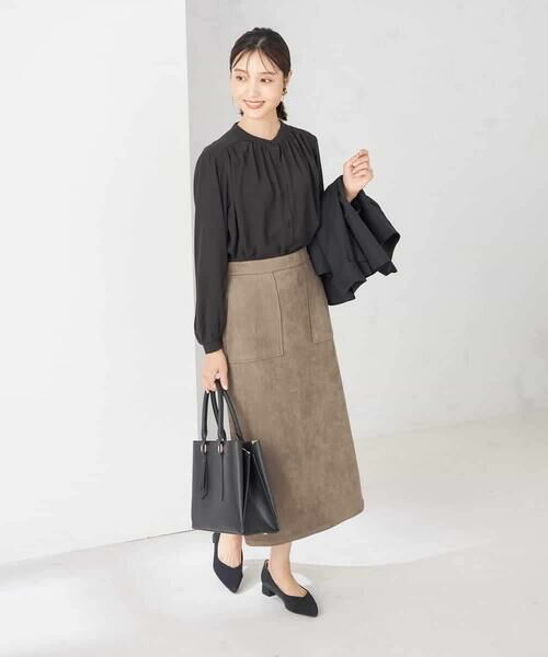 a.v.v / アー・ヴェ・ヴェ シャツ・ブラウス | 【洗える/セットアップ可】バンドカラーブラウス | 詳細14