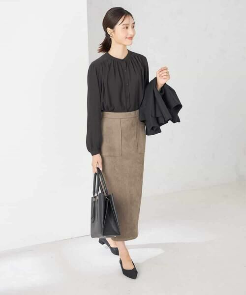 a.v.v / アー・ヴェ・ヴェ シャツ・ブラウス | 【洗える/セットアップ可】バンドカラーブラウス | 詳細15