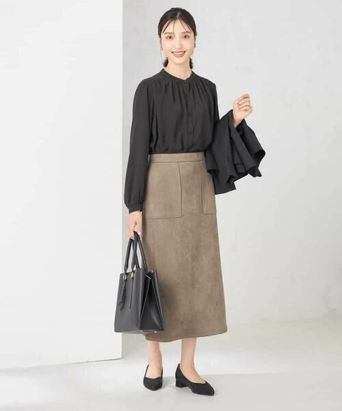 a.v.v / アー・ヴェ・ヴェ シャツ・ブラウス | 【洗える/セットアップ可】バンドカラーブラウス | 詳細16