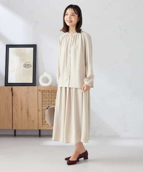 a.v.v / アー・ヴェ・ヴェ シャツ・ブラウス | 【洗える/セットアップ可】バンドカラーブラウス | 詳細2