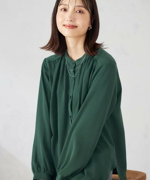 a.v.v / アー・ヴェ・ヴェ シャツ・ブラウス | 【洗える/セットアップ可】バンドカラーブラウス | 詳細26