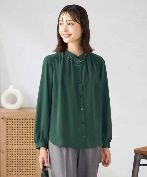 a.v.v / アー・ヴェ・ヴェ シャツ・ブラウス | 【洗える/セットアップ可】バンドカラーブラウス | 詳細27