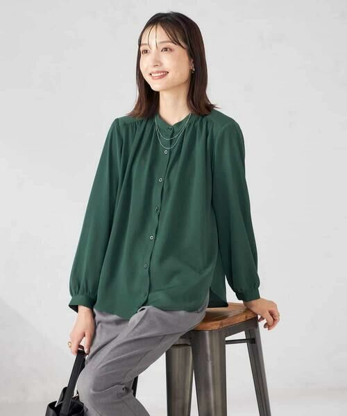 a.v.v / アー・ヴェ・ヴェ シャツ・ブラウス | 【洗える/セットアップ可】バンドカラーブラウス | 詳細28