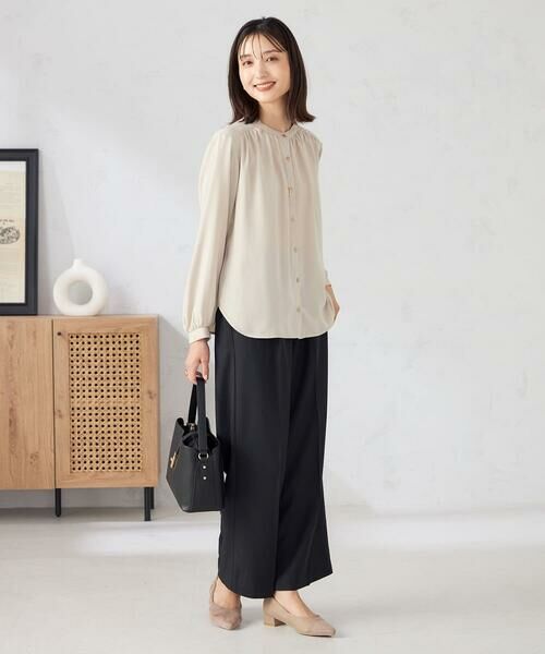 a.v.v / アー・ヴェ・ヴェ シャツ・ブラウス | 【洗える/セットアップ可】バンドカラーブラウス | 詳細5