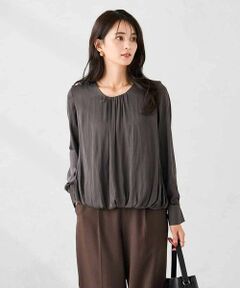 a.v.v / アー・ヴェ・ヴェ シャツ・ブラウス | サテンバルーンブラウス