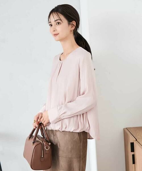 a.v.v / アー・ヴェ・ヴェ シャツ・ブラウス | サテンバルーンブラウス | 詳細1
