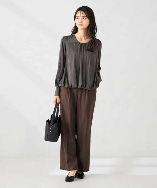 a.v.v / アー・ヴェ・ヴェ シャツ・ブラウス | サテンバルーンブラウス | 詳細11