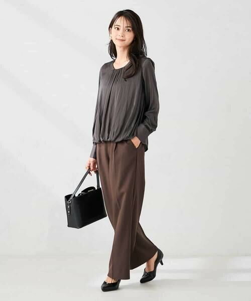 a.v.v / アー・ヴェ・ヴェ シャツ・ブラウス | サテンバルーンブラウス | 詳細12