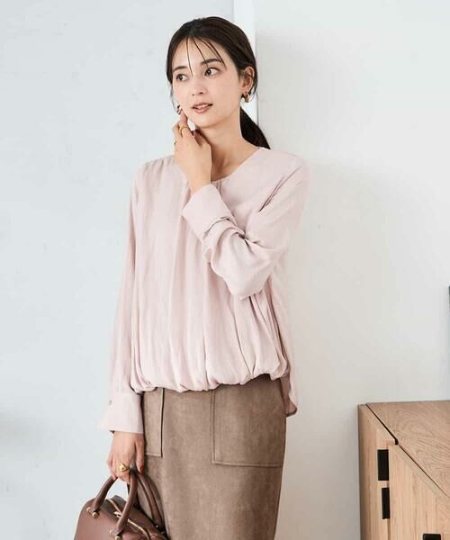 a.v.v / アー・ヴェ・ヴェ シャツ・ブラウス | サテンバルーンブラウス | 詳細2