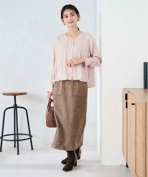 a.v.v / アー・ヴェ・ヴェ シャツ・ブラウス | サテンバルーンブラウス | 詳細4