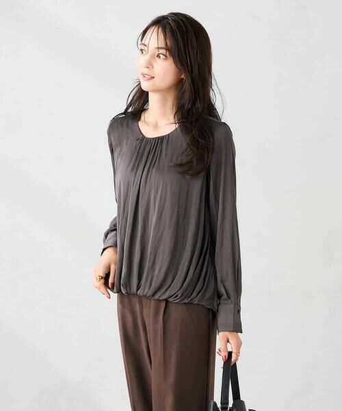 a.v.v / アー・ヴェ・ヴェ シャツ・ブラウス | サテンバルーンブラウス | 詳細9