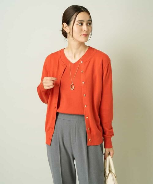 a.v.v / アー・ヴェ・ヴェ カーディガン・ボレロ | 【洗える】クルーネックニットカーディガン/アンサンブル対応 | 詳細2