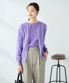 a.v.v / アー・ヴェ・ヴェ カーディガン・ボレロ | 【洗える】クルーネック美ラクるカーディガン